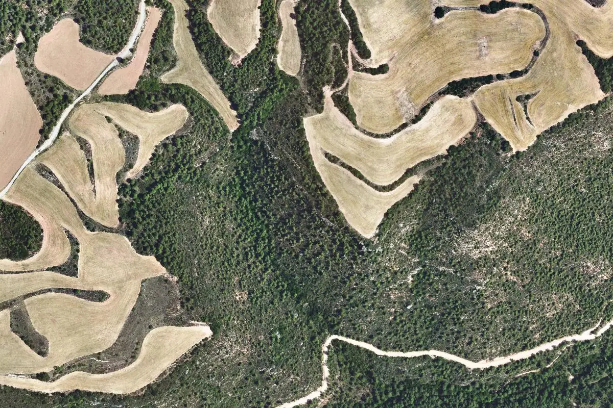 Aerial photo of the El Bages · Rajadell area