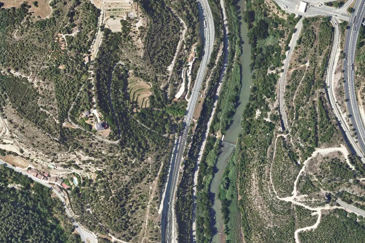 Foto aérea de la zona de El Bages