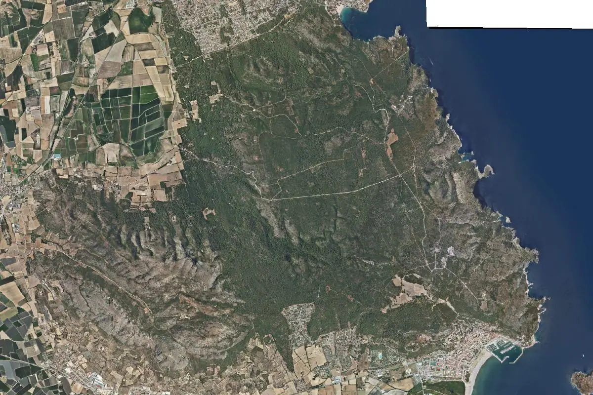 Aerial photo of the El Baix Empordà area