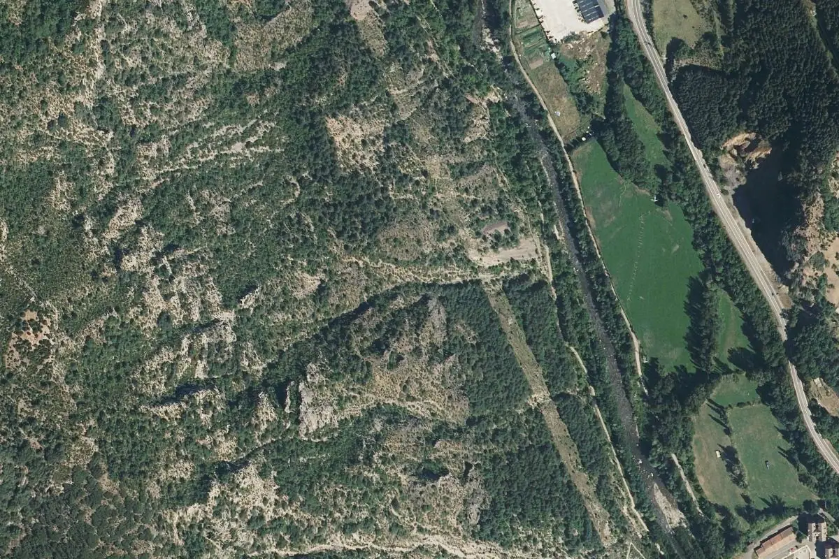 Aerial photo of the El Pont de Suert area
