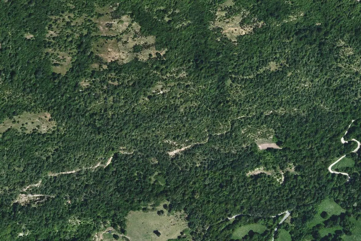 Aerial photo of the El Ripollès area