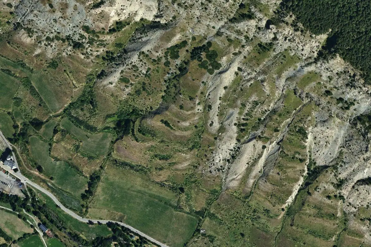 Foto aérea de la zona de Espot