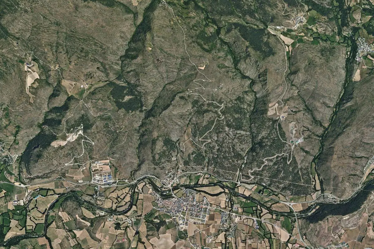 Aerial photo of the La Cerdanya area