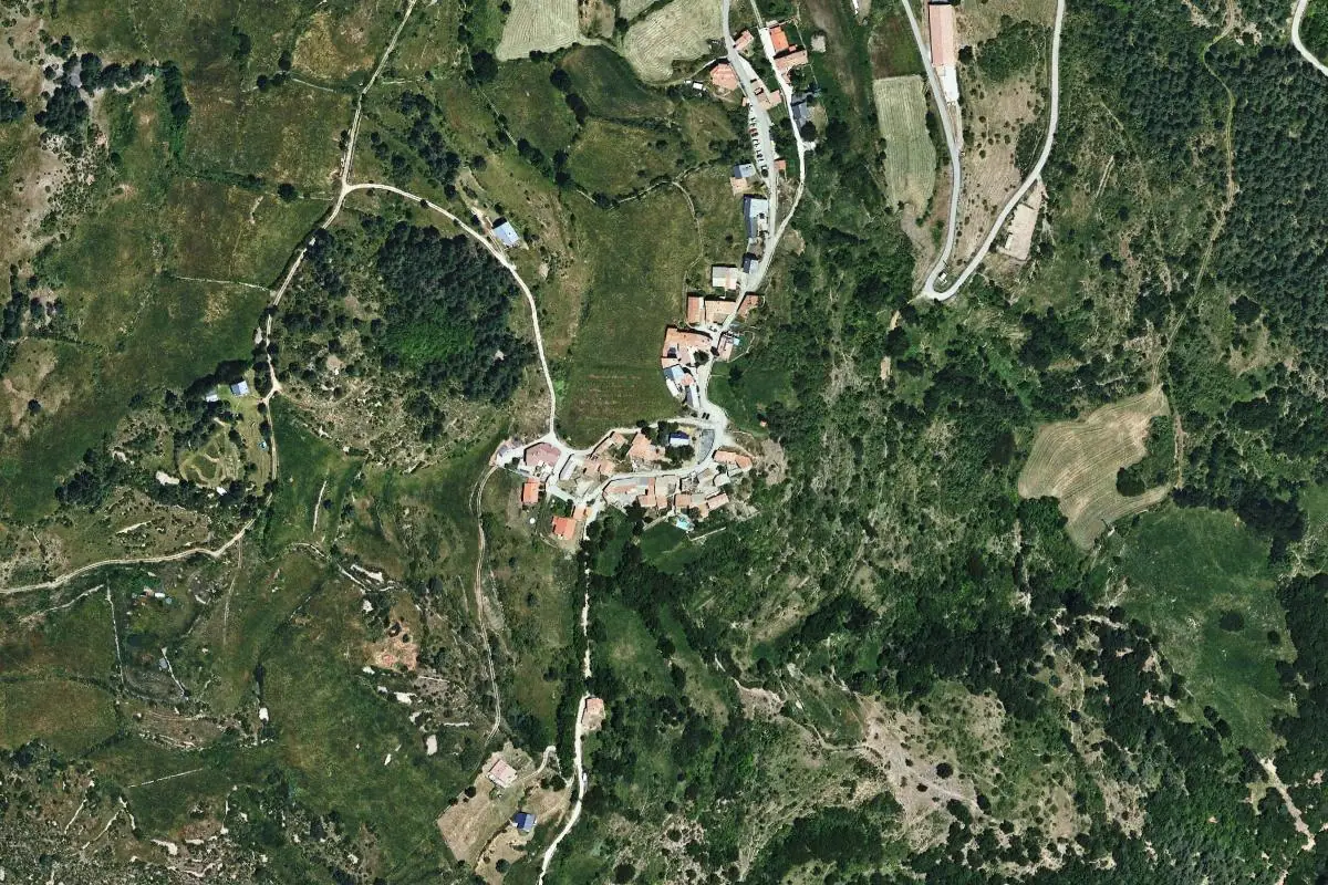 Aerial photo of the La Cerdanya · El Cadi area