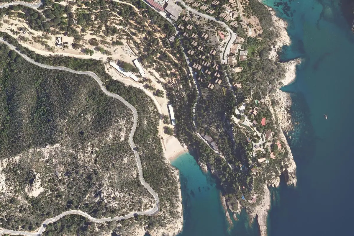Aerial photo of the La Selva · Tossa de Mar area