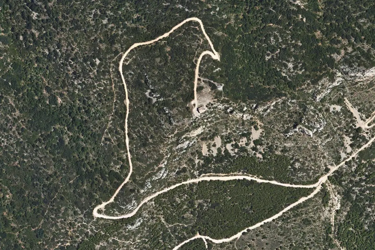 Aerial photo of the Mont Roig area