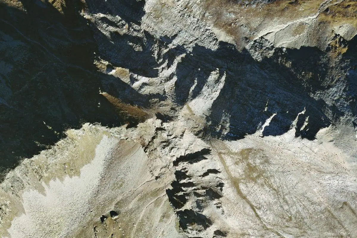Aerial photo of the Qüenca-Moredo area