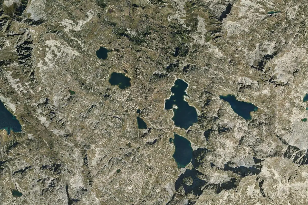 Aerial photo of the Saboredo area