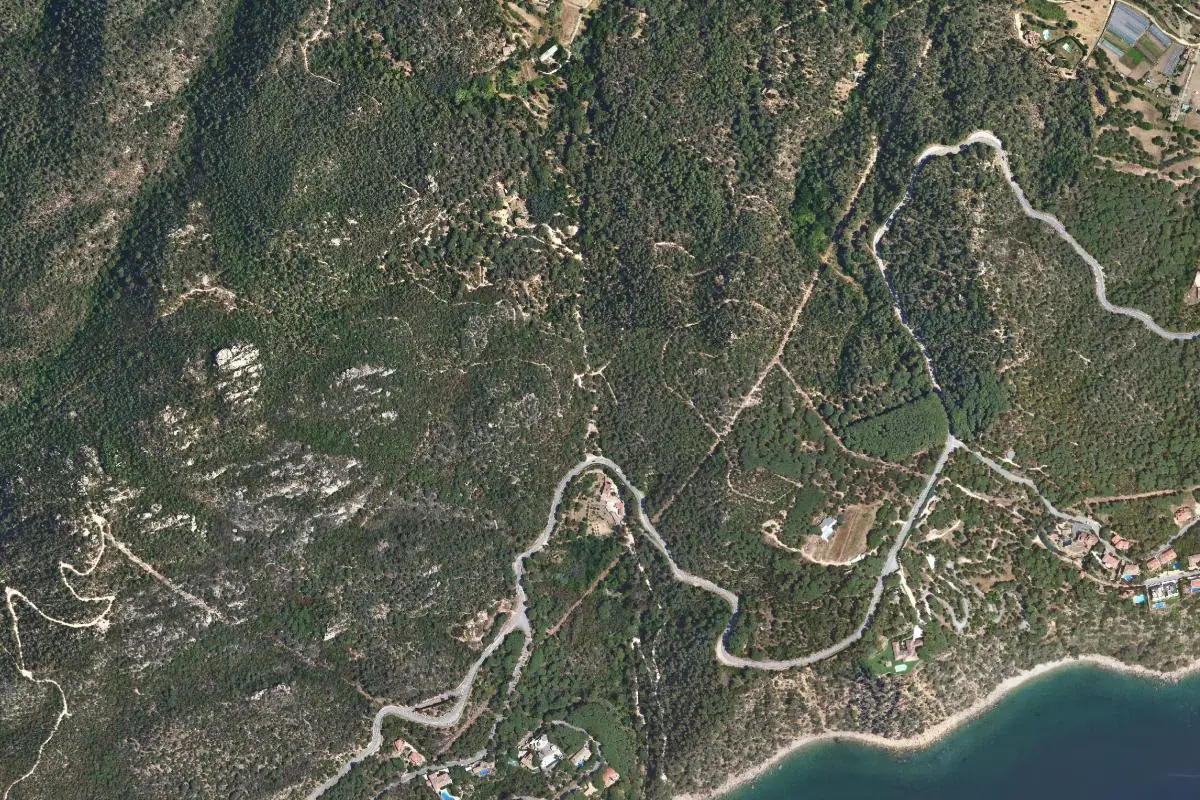 Foto aérea de la zona de Sant Feliu de Guíxols