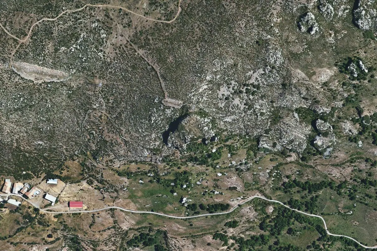 Aerial photo of the Serra de Sant Gervàs area