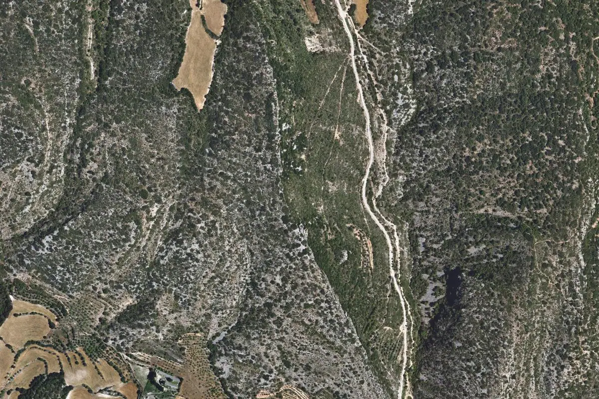 Foto aérea de la zona de Tartareu