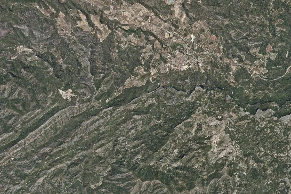 Aerial photo of the Tivissa area