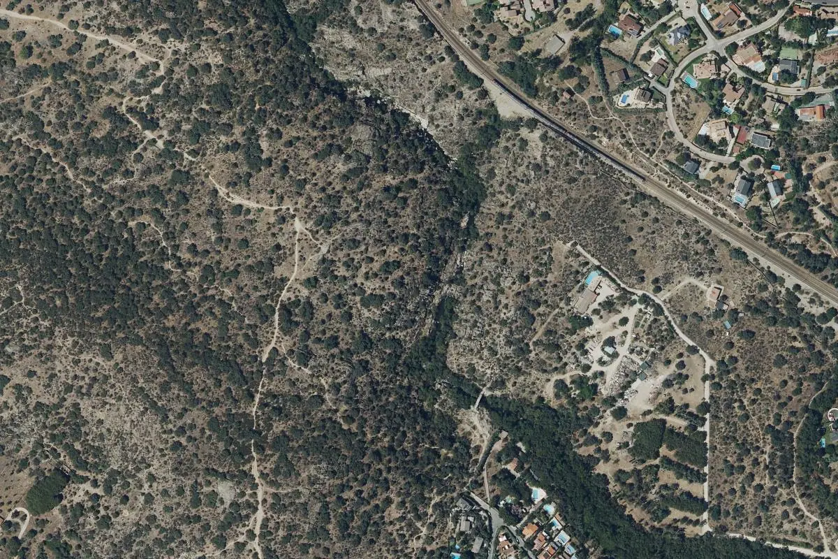 Foto aérea de la zona de La Alcanzorla