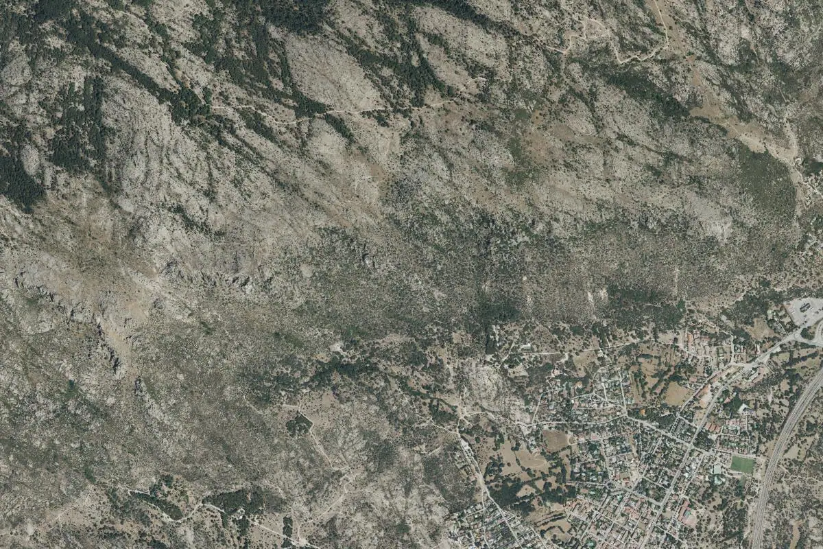Foto aérea de la zona de La Cabrera