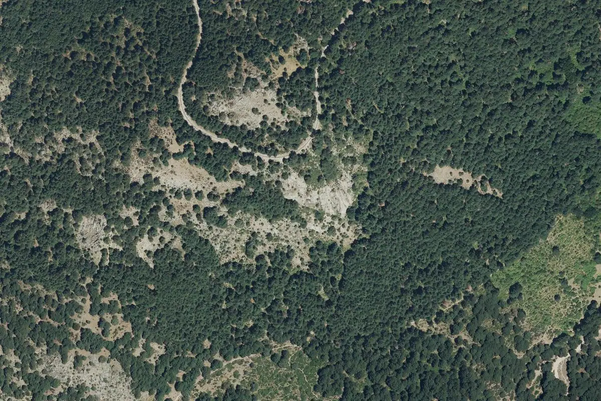 Foto aérea de la zona de La Majadilla Verde