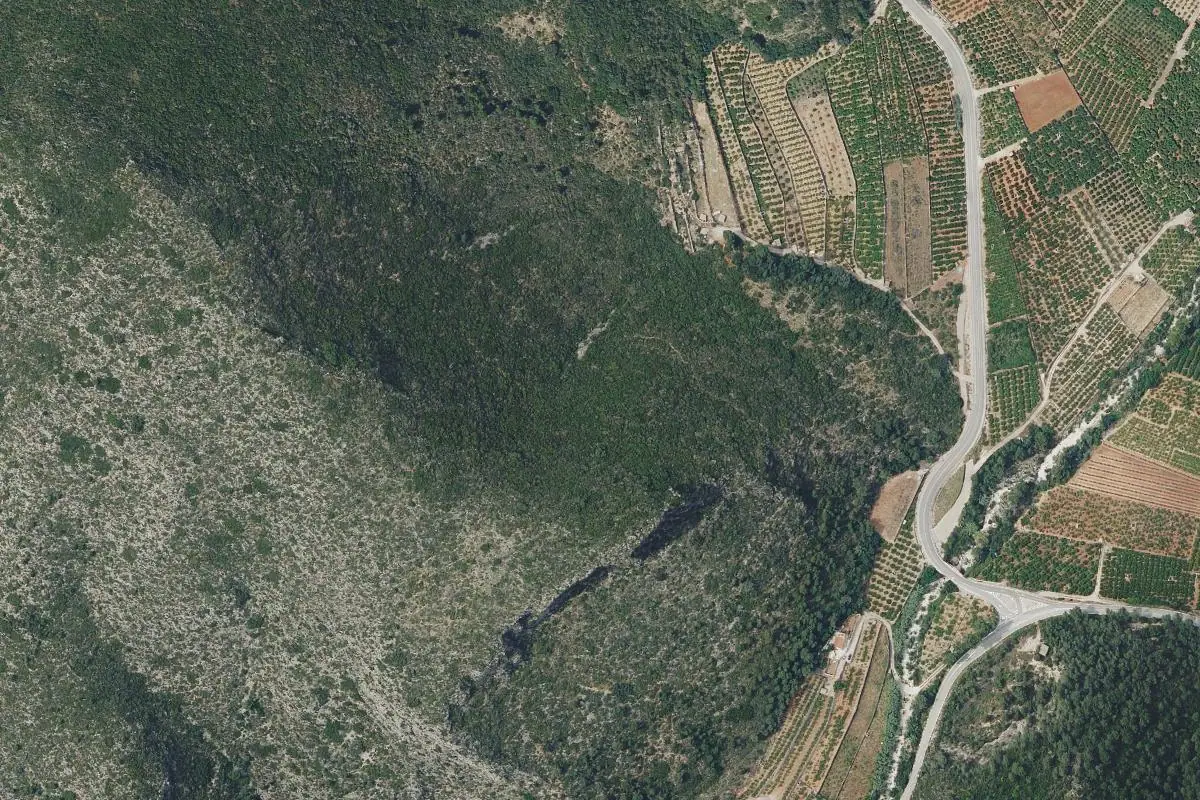 Aerial photo of the Adsubia area