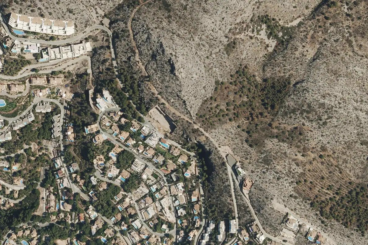 Foto aérea de la zona de Altea