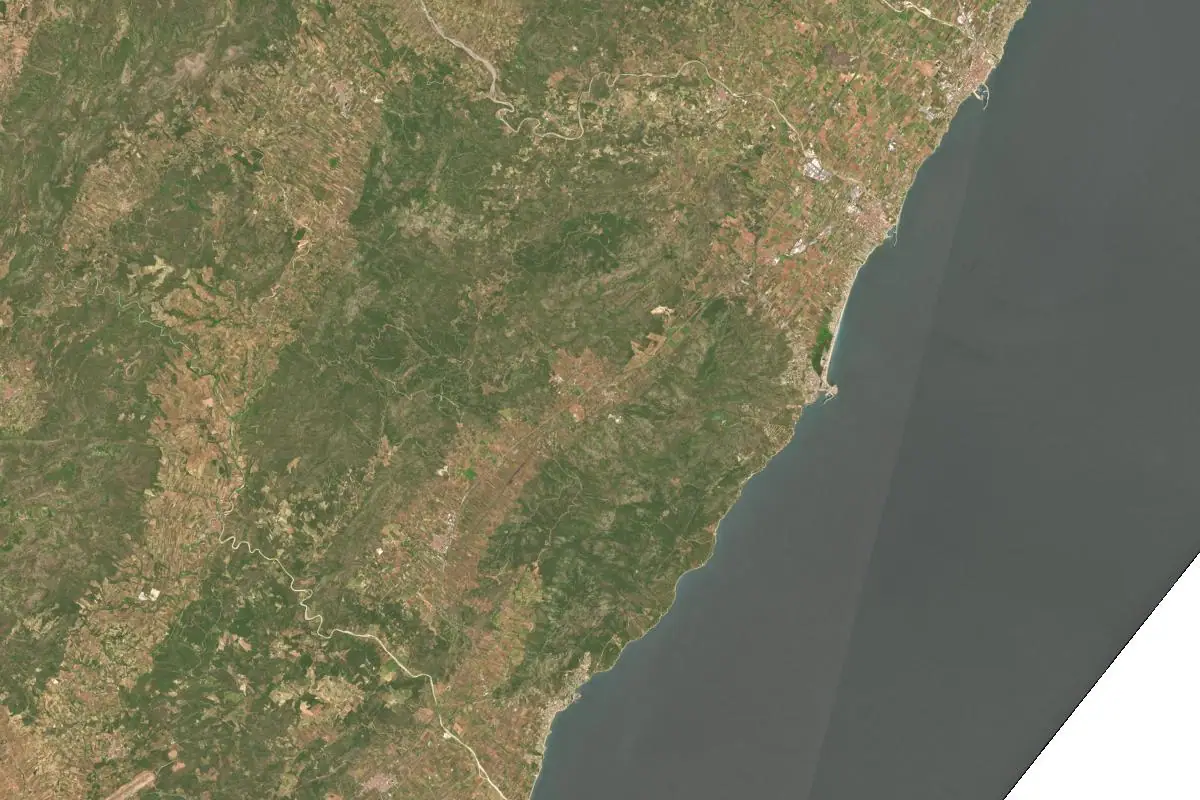 Foto aérea de la zona de Baix Maestrat