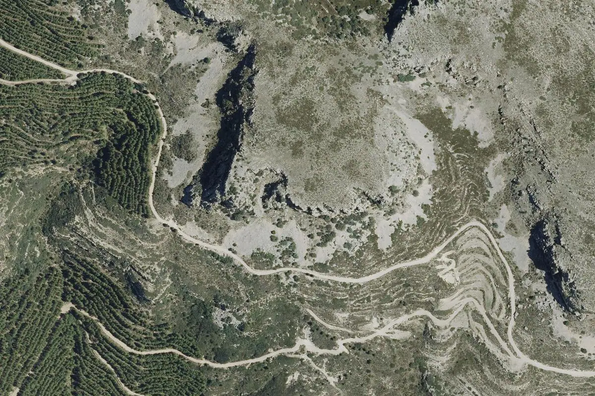 Foto aérea de la zona de Baix Maestrat