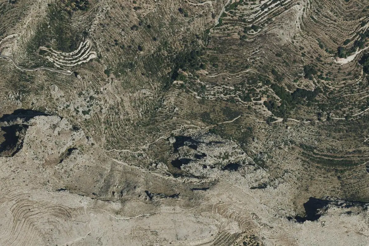 Aerial photo of the Benialí area
