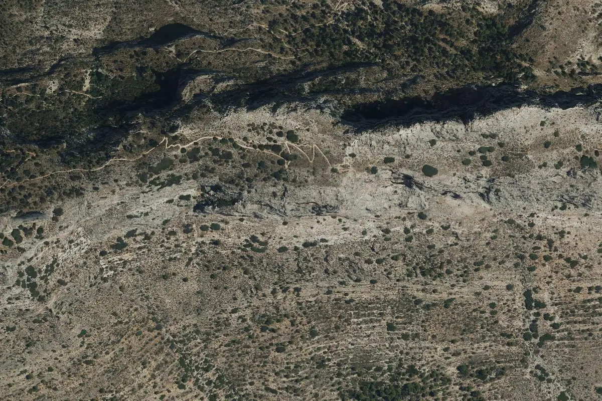 Aerial photo of the Benicadell area
