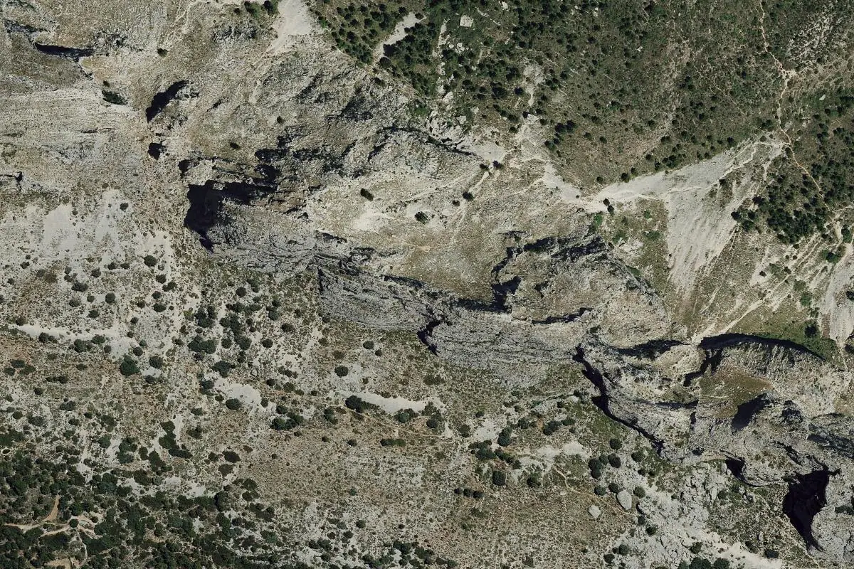 Aerial photo of the Bernia area