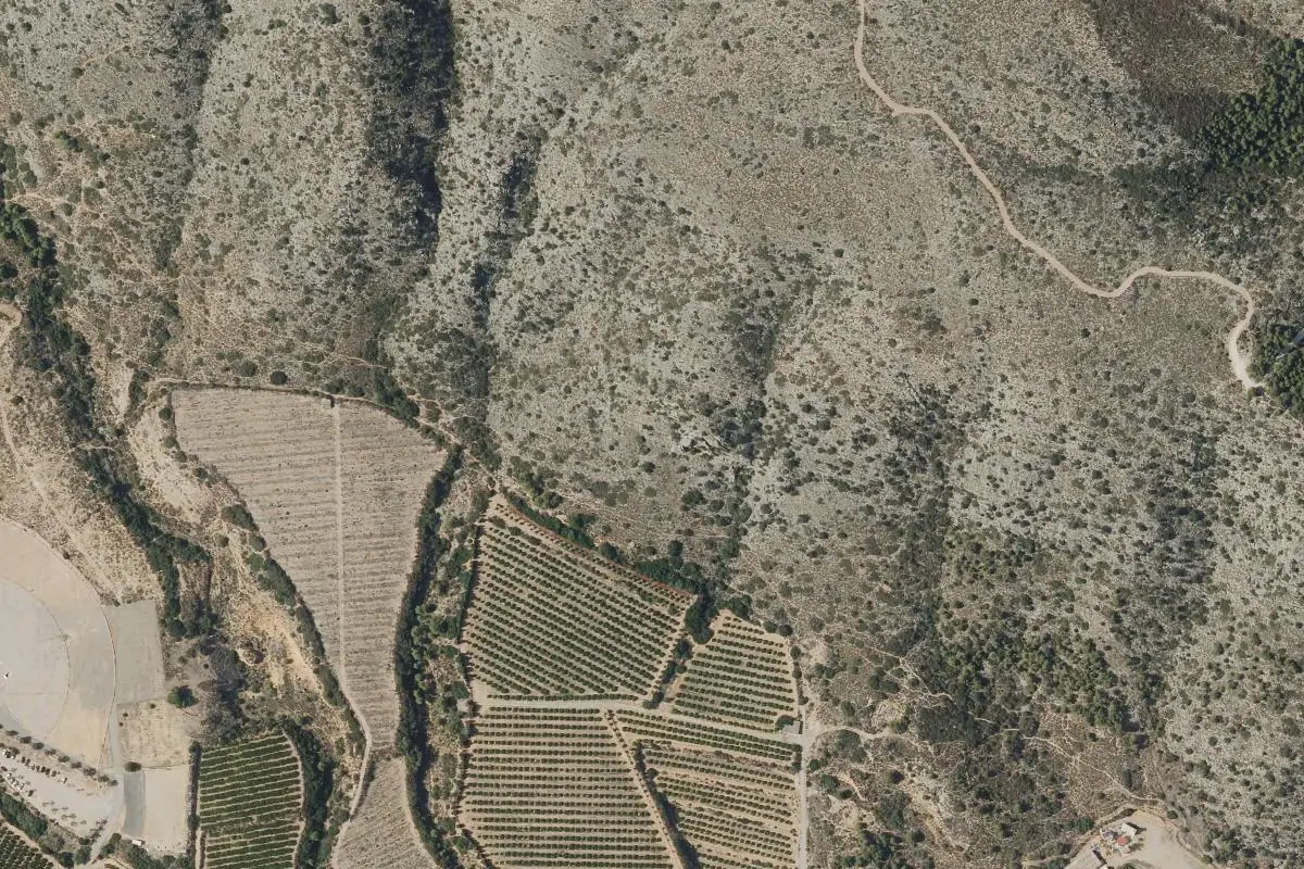 Foto aérea de la zona de Calicanto