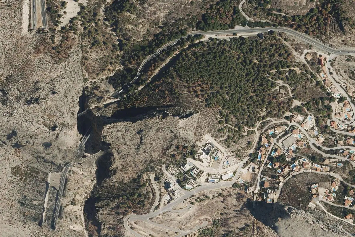 Foto aérea de la zona de Castellet De Calp