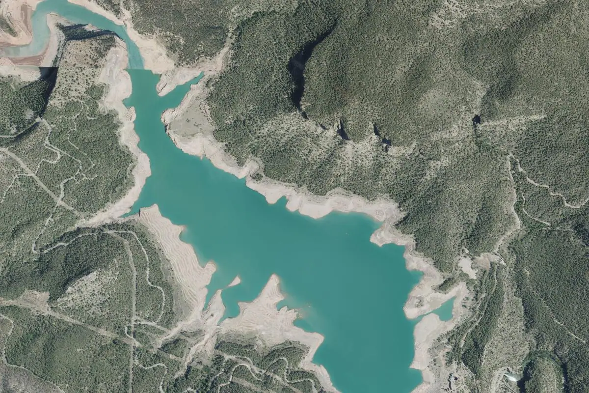 Foto aérea de la zona de El Pantano