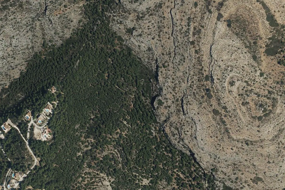Aerial photo of the La Solana area