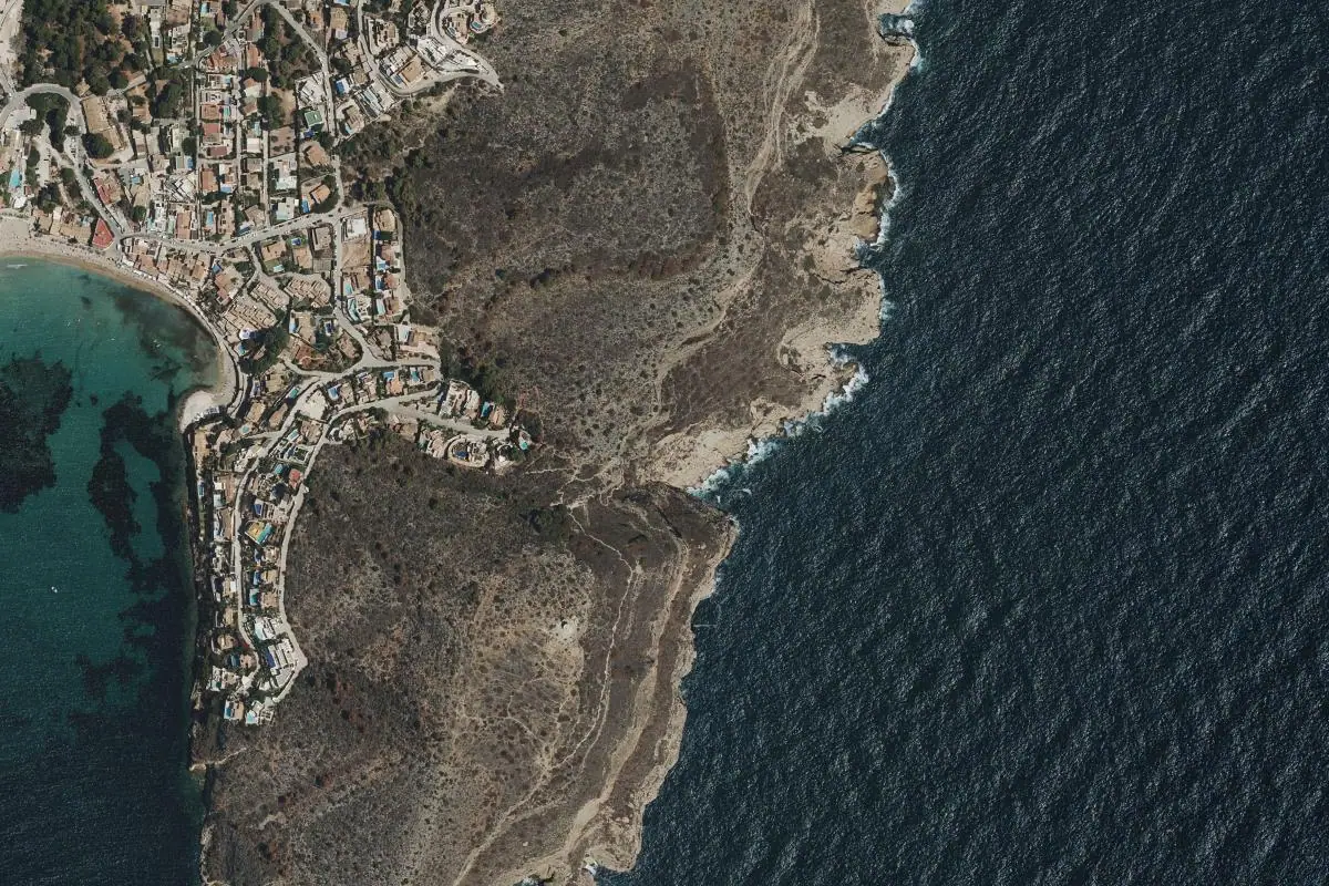 Foto aérea de la zona de Moraira