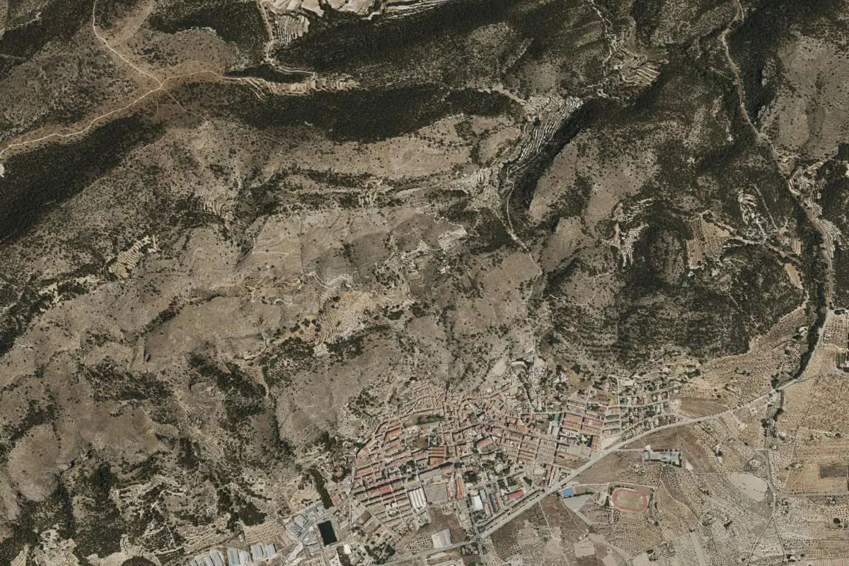 Foto aérea de la zona de Onil
