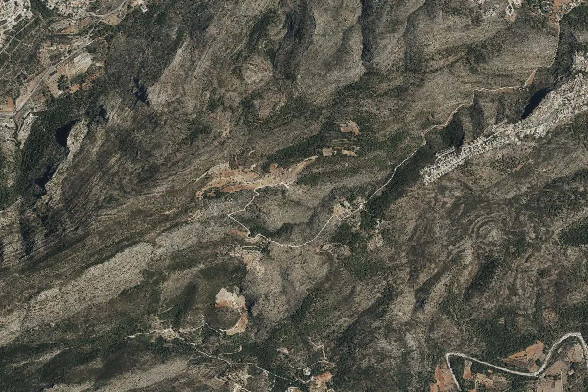 Foto aérea de la zona de Pedreguer