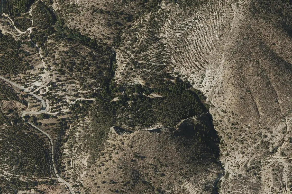 Foto aérea de la zona de Rincón Bello