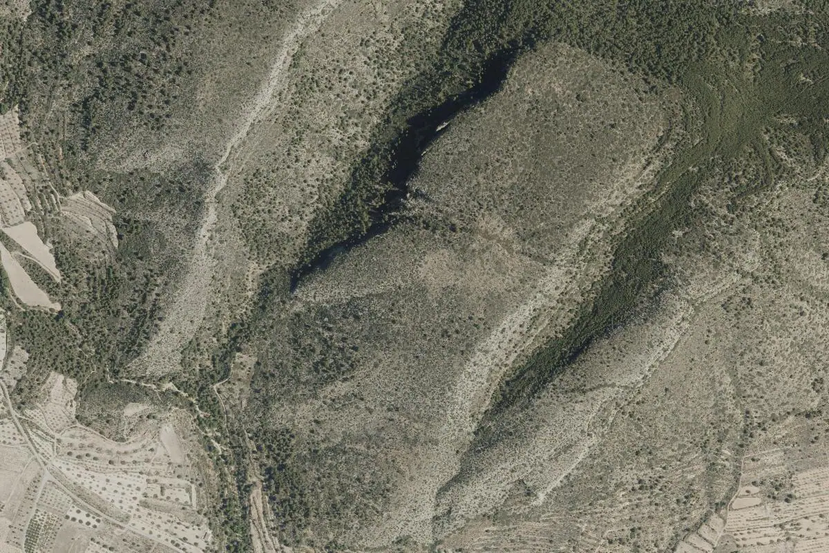 Aerial photo of the Villar del Arzobispo area