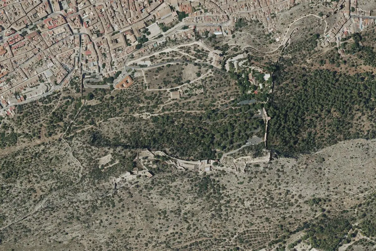 Foto aérea de la zona de Xátiva