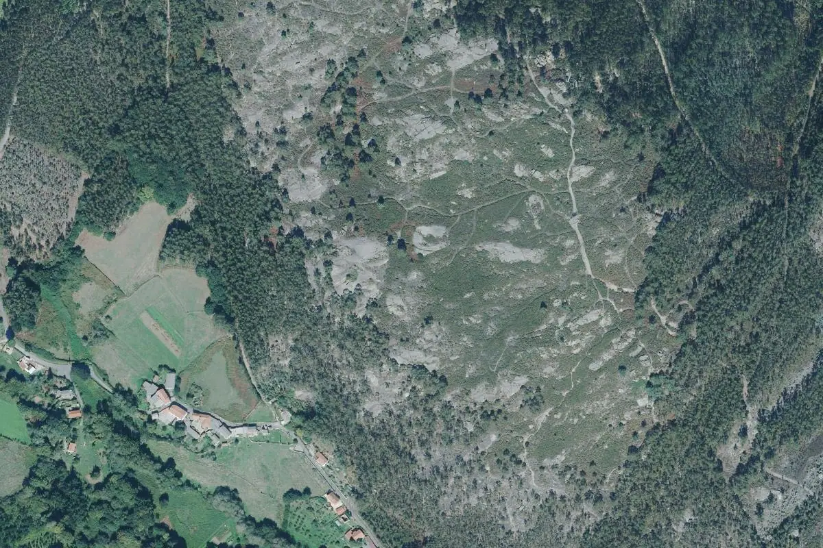 Aerial photo of the Bregua area