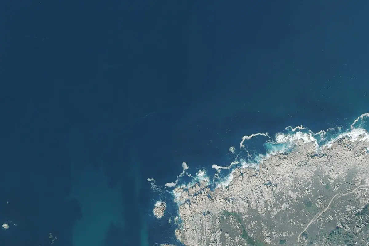 Foto aérea de la zona de Camelle