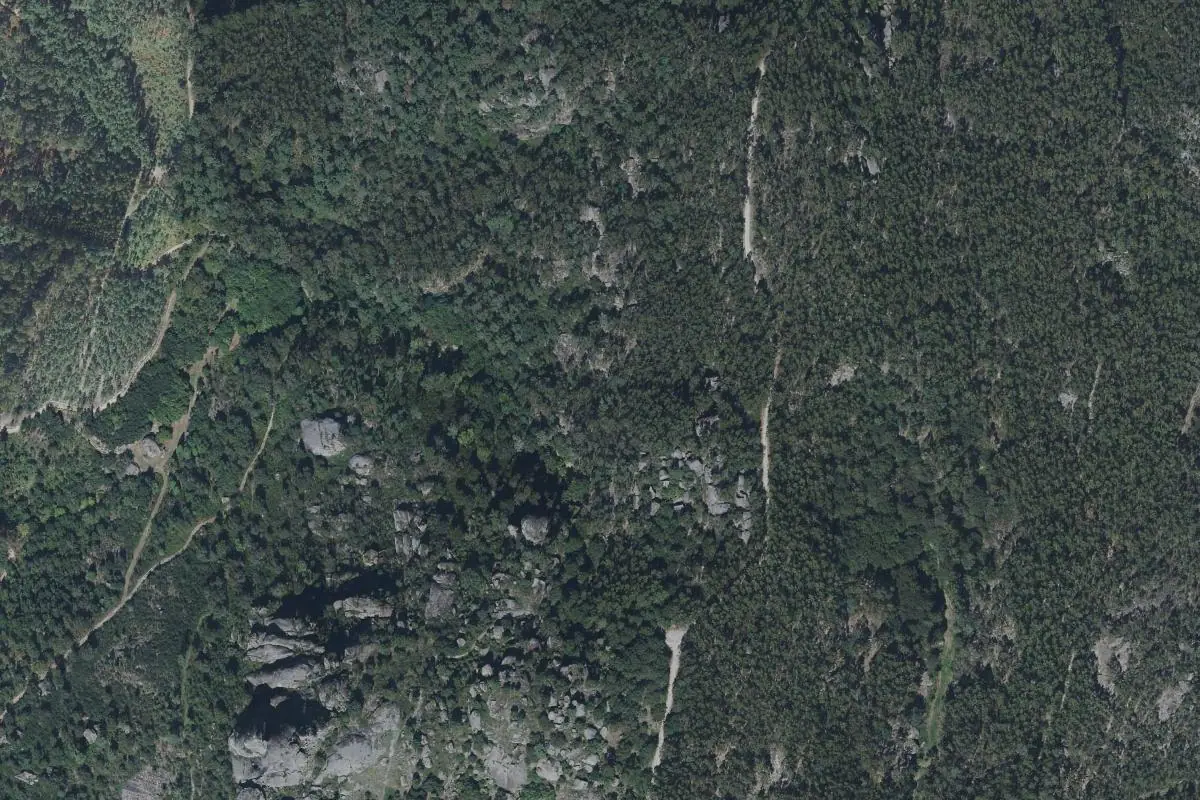 Foto aérea de la zona de Campo de Boulder - Clásica