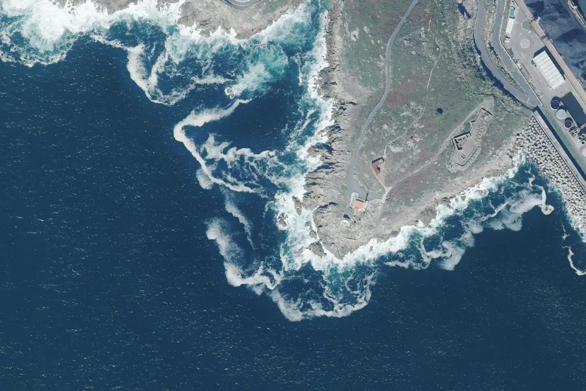 Aerial photo of the Cantil - Bouldering area