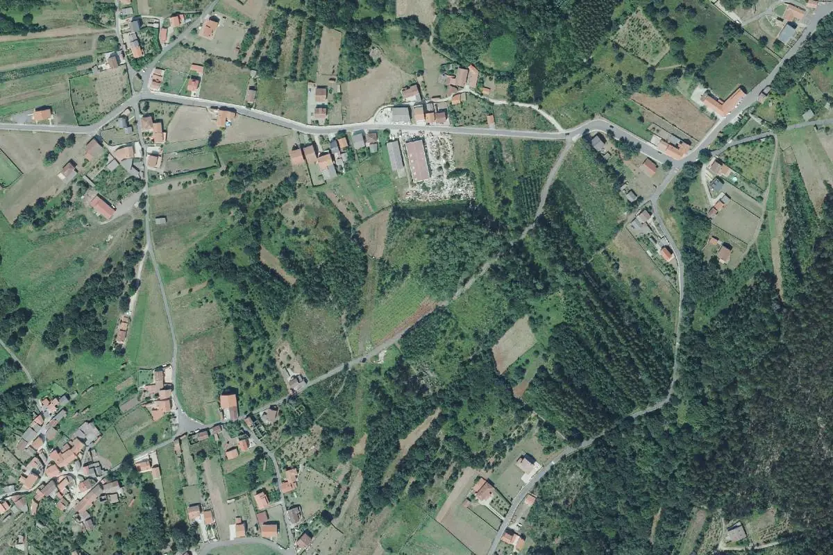 Foto aérea de la zona de Carnota - Bico do Santo