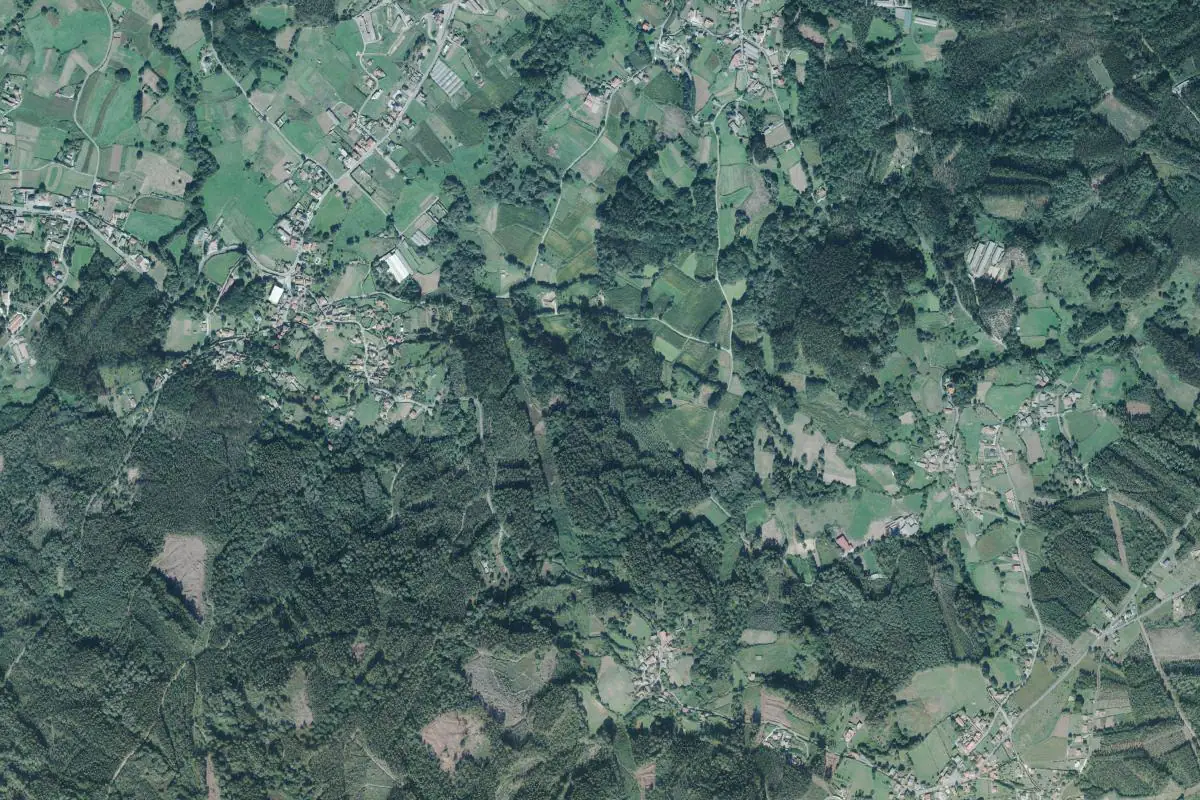 Aerial photo of the Celas area