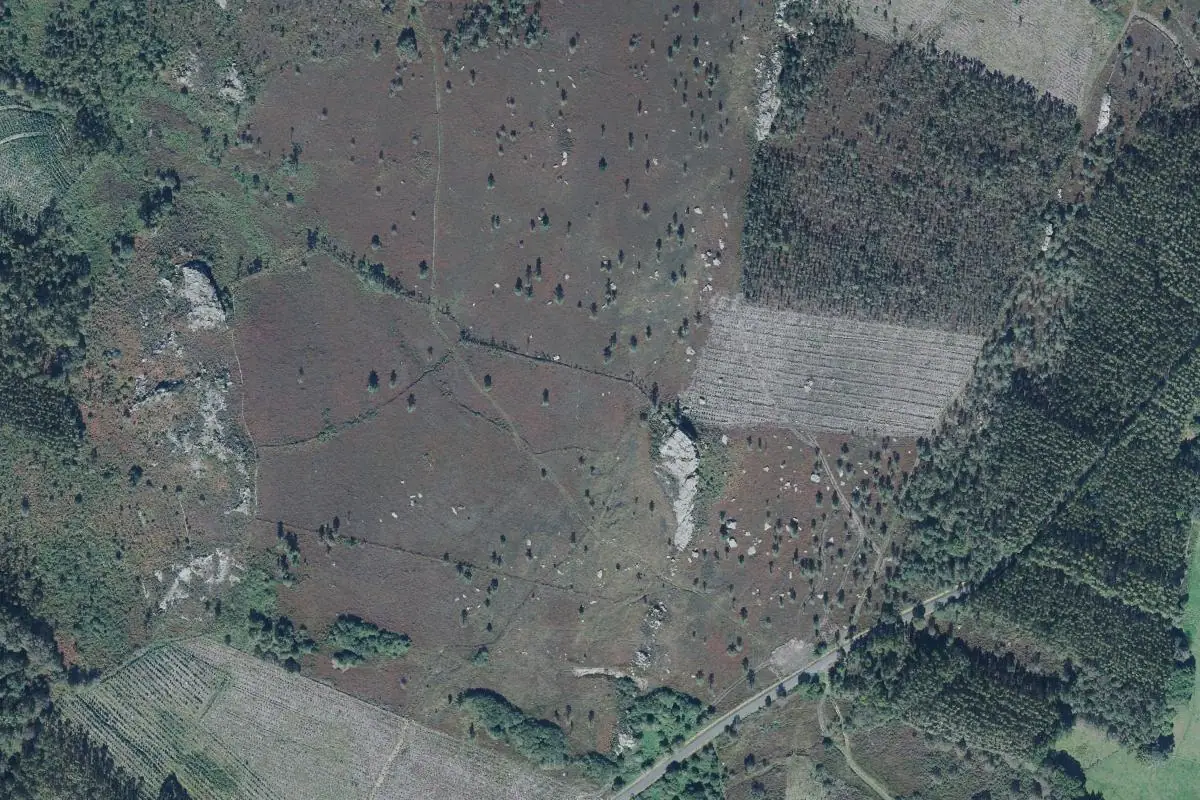 Aerial photo of the Cheiván - As Pontes area