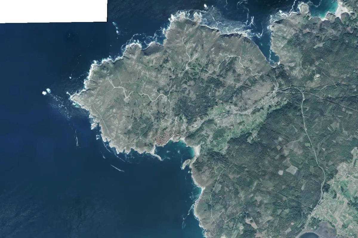 Aerial photo of the Corme area