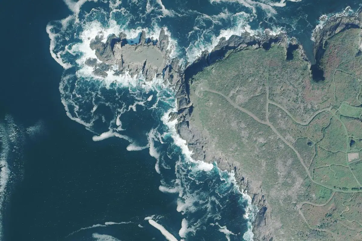 Aerial photo of the Mera area