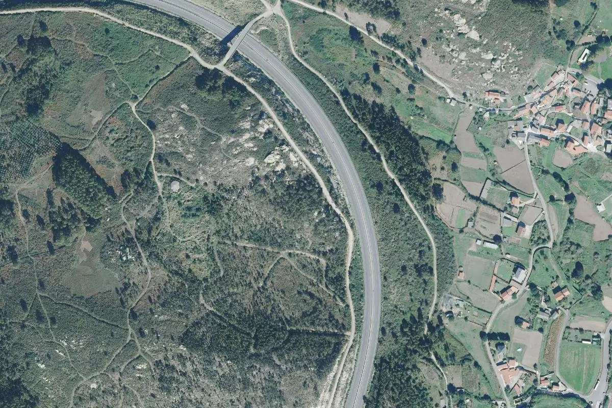 Foto aérea de la zona de Nostián