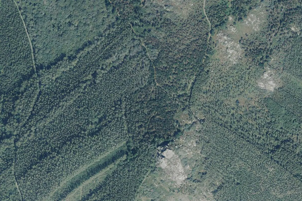 Aerial photo of the O Cravadoiro area