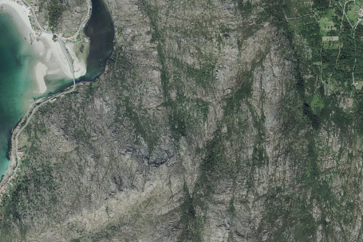 Foto aérea de la zona de O Pindo