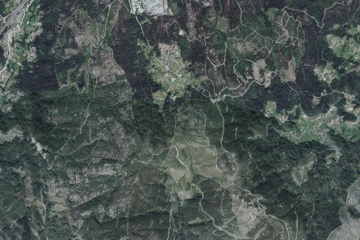 Foto aérea de la zona de San Cibrán