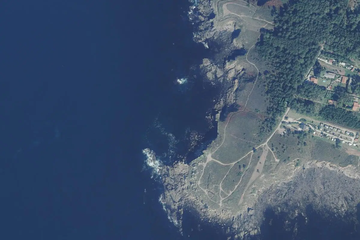 Aerial photo of the Sanxenxo area